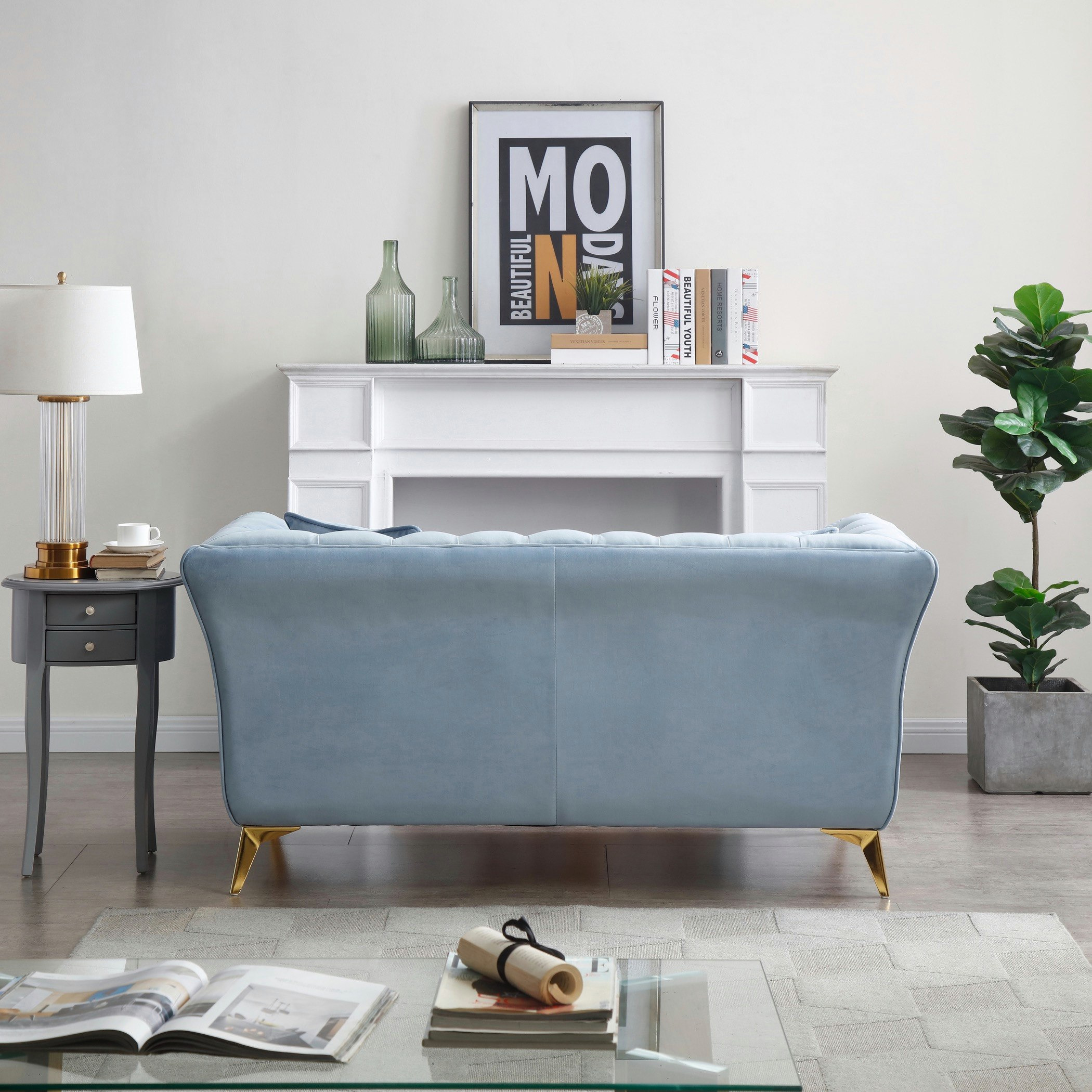 كنبة مخمليّة مقعدين مع وسادتين من أورو-hbxlivingroom-sofasandarmchairs-sofas-image-4