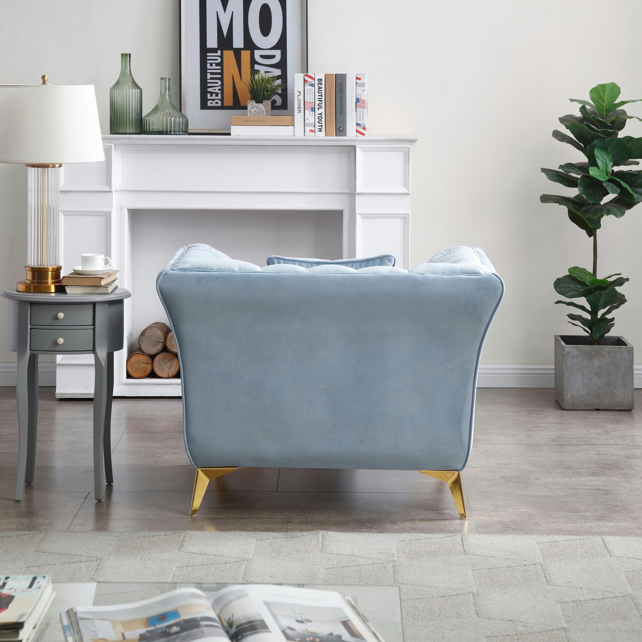 كنبة مخمليّة مقعد واحد مع وسادة من أورو-hbxlivingroom-sofasandarmchairs-sofas-image-3