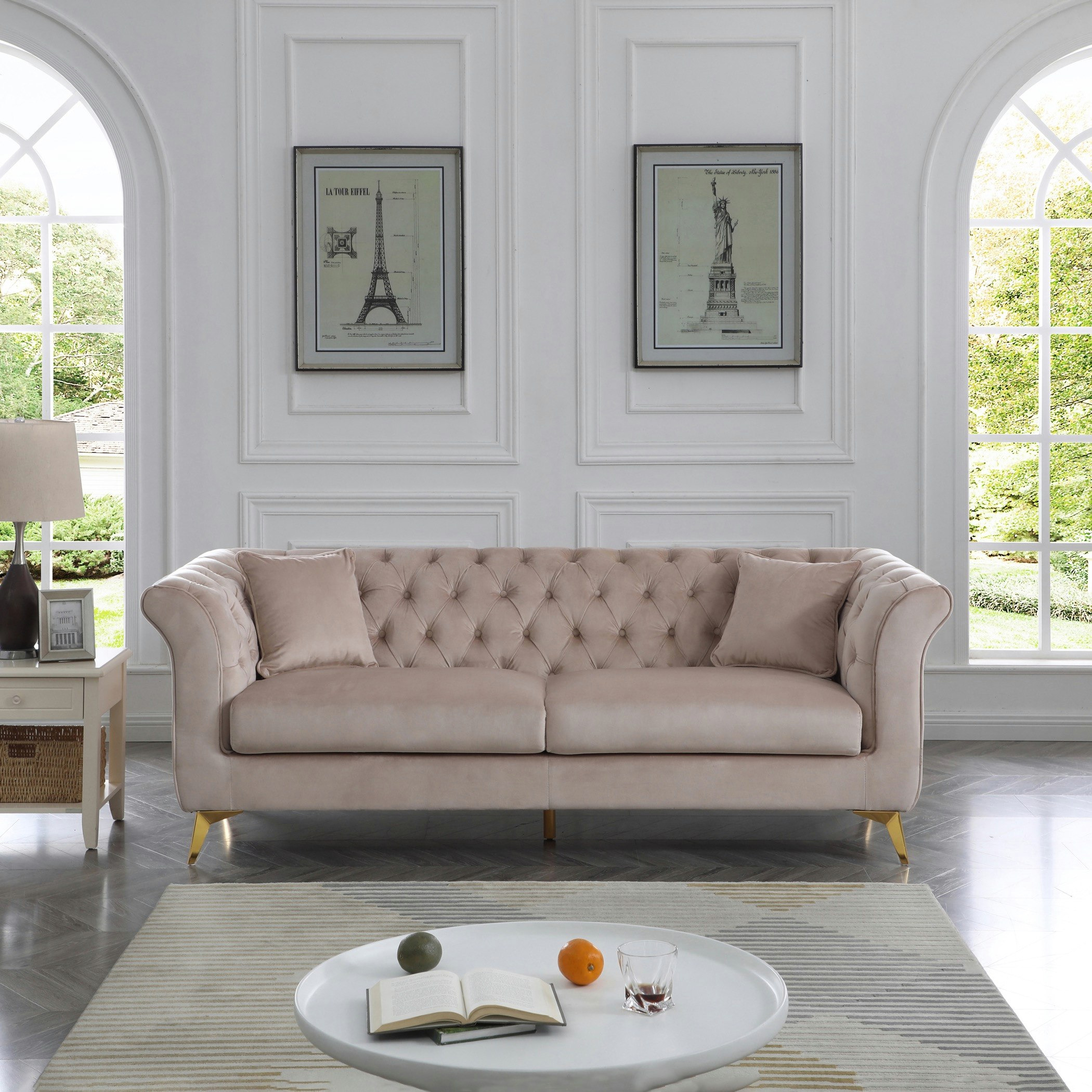 كنبة مخمليّة  3 مقاعد مع وسادتين من أورو-hbxlivingroom-sofasandarmchairs-sofas-image-1