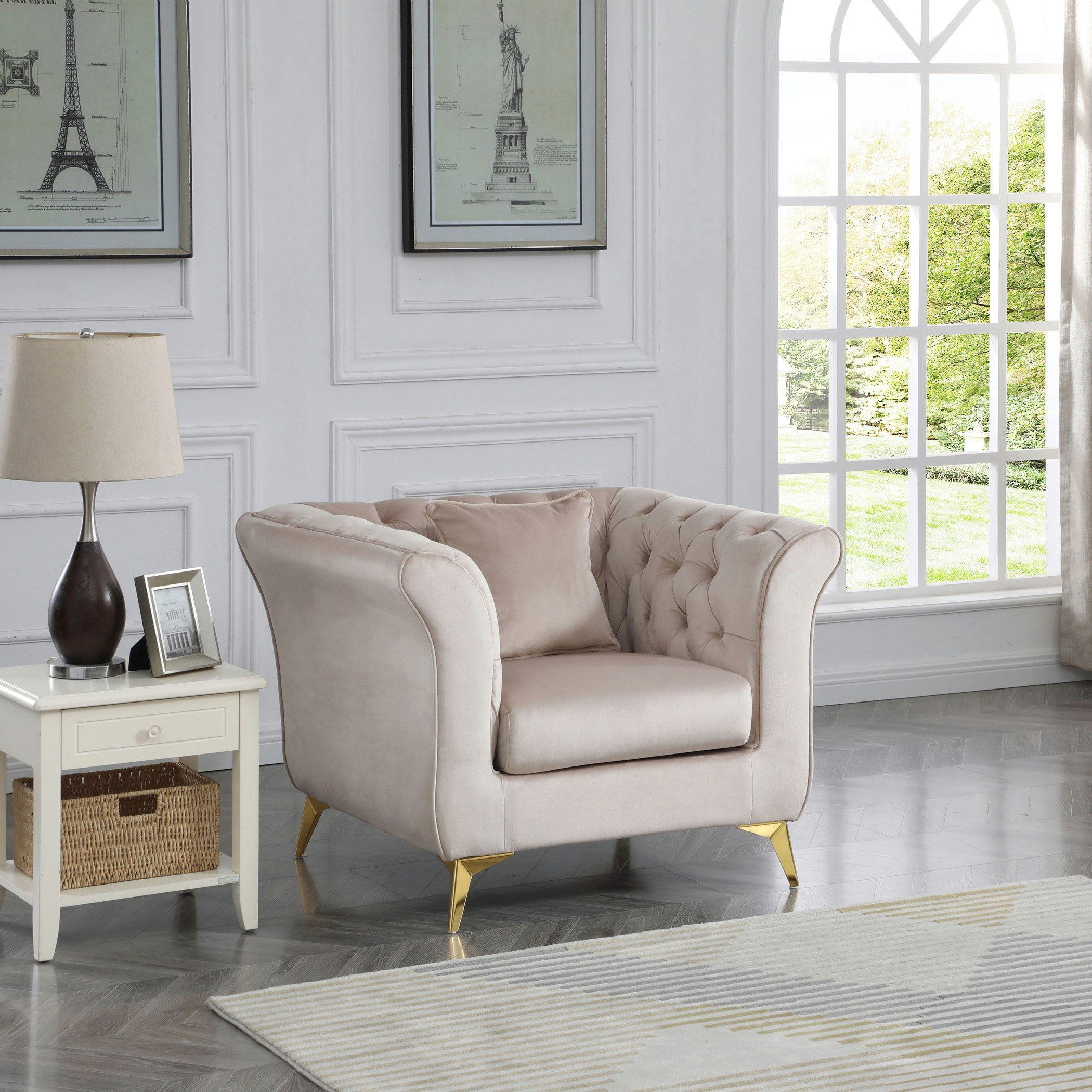 كنبة مخمليّة مقعد واحد مع وسادة من أورو-hbxlivingroom-sofasandarmchairs-sofas-image-2