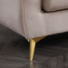 Oro 1-Seater Velvet Sofa with Cushion-Armchairs-thumbnailMobile-6
