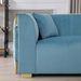 Annalisa 3-Seater Velvet Sofa with 2-Cushions-Sofas-thumbnailMobile-5