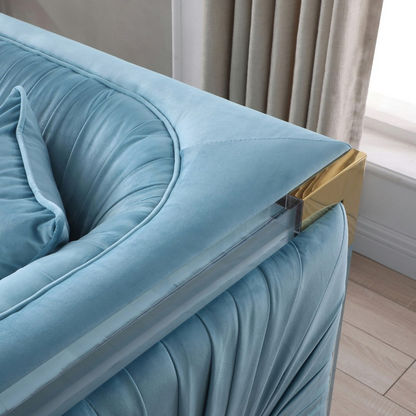 Annalisa 1-Seater Velvet Sofa with Cushion