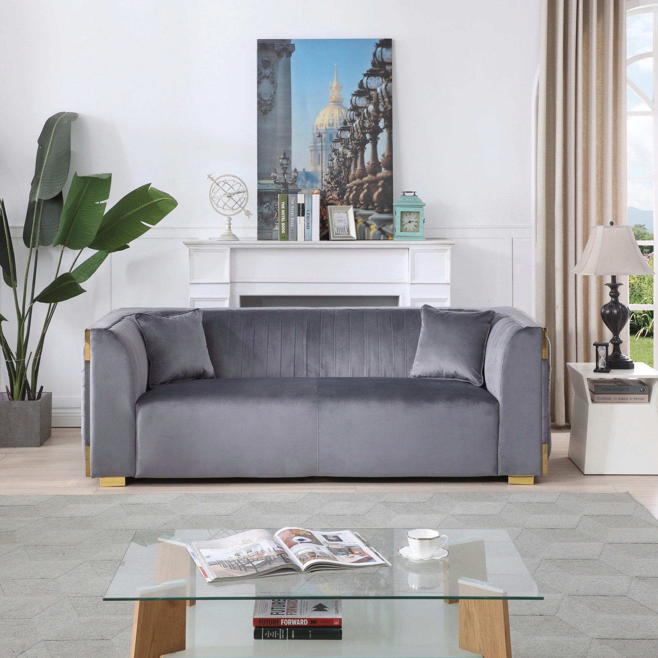 كنبة مخمليّة 3 مقاعد مع وسادتين من أناليسا-hbxlivingroom-sofasandarmchairs-sofas-image-1