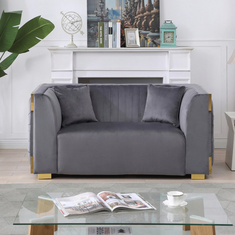 Annalisa 2-Seater Velvet Sofa with 2 Cushions