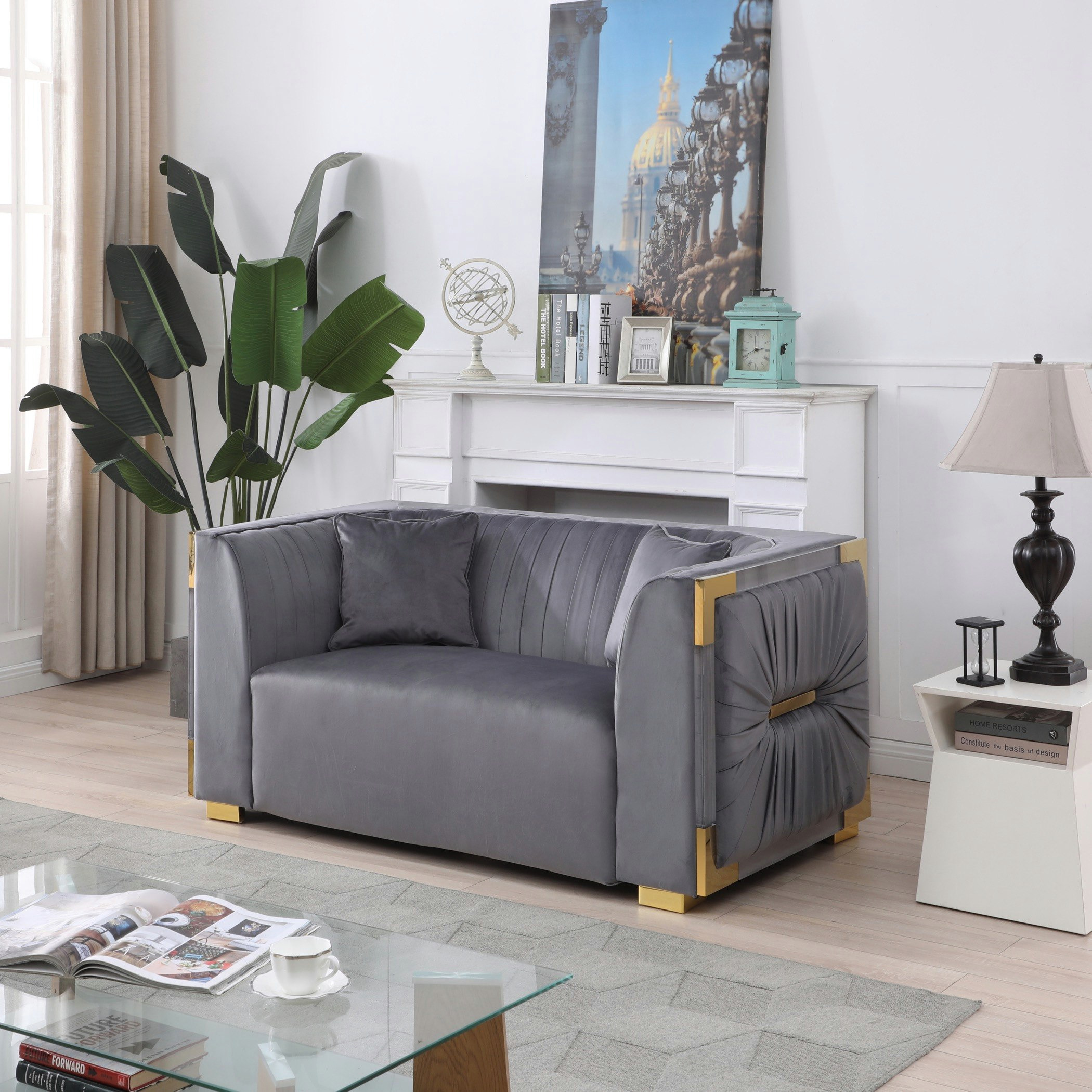 كنبة مخمليّة مقعدين مع وسادتين من أناليسا-hbxlivingroom-sofasandarmchairs-sofas-image-2