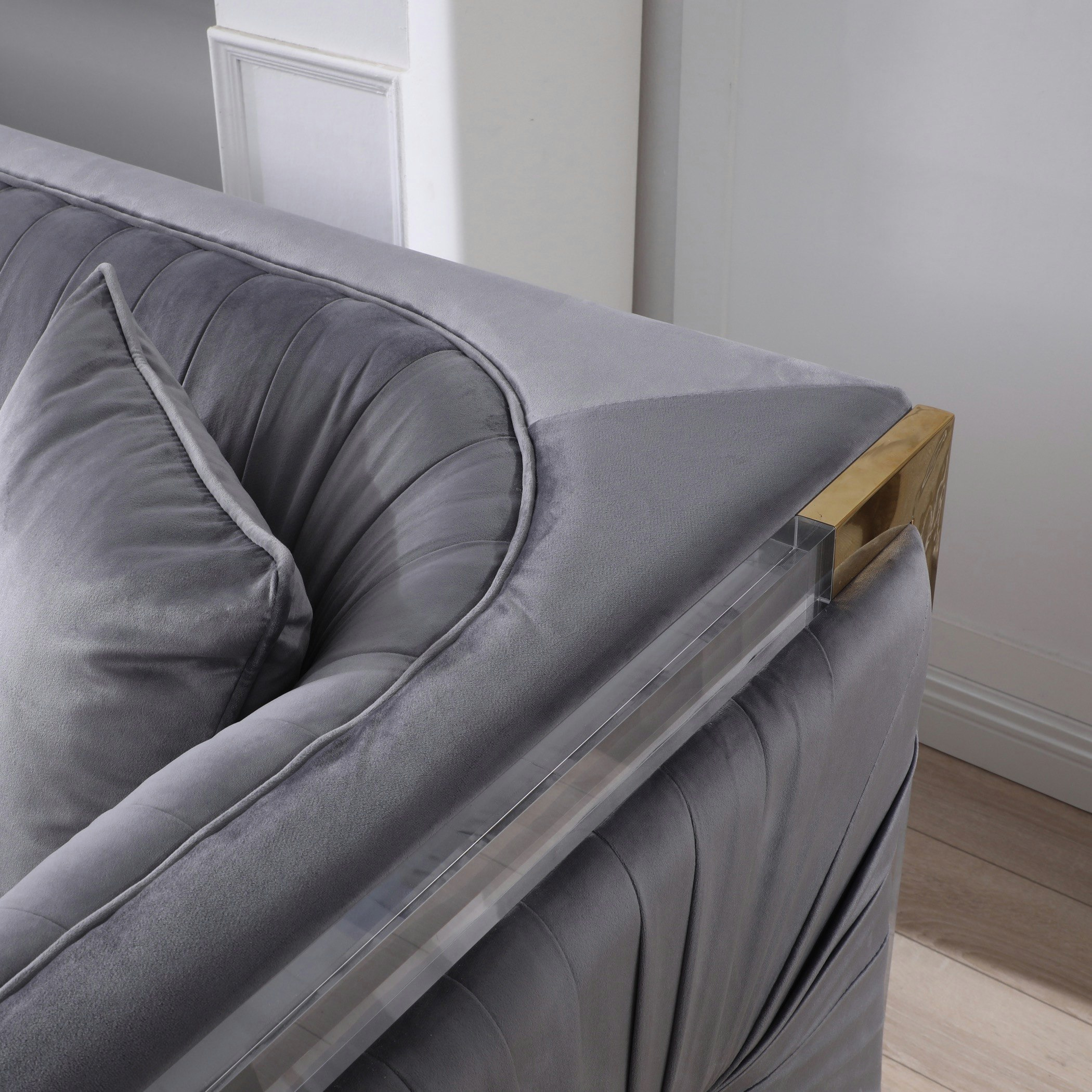 كنبة مخمليّة مقعد واحد مع وسادة من آناليسا-hbxlivingroom-sofasandarmchairs-sofas-image-7