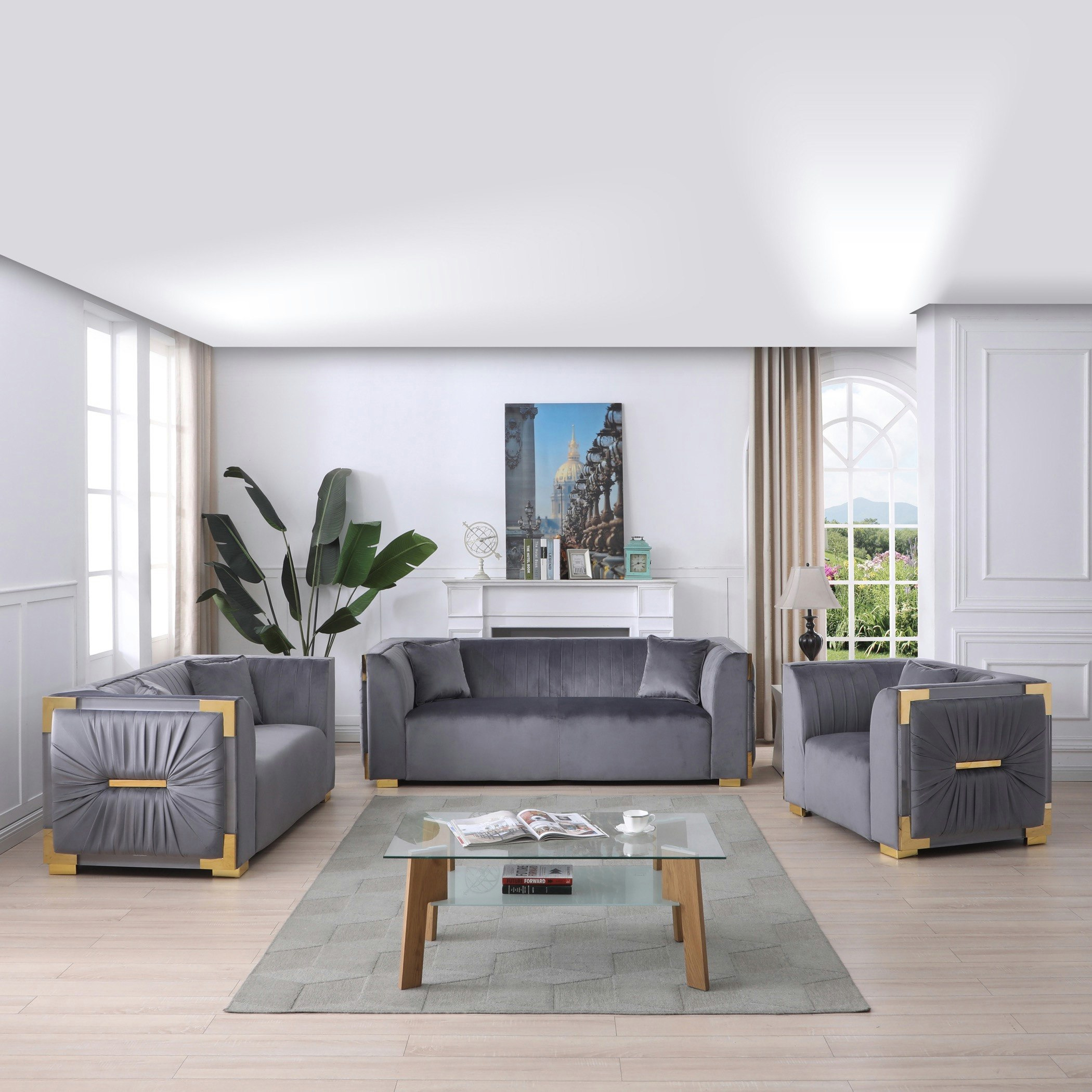كنبة مخمليّة مقعد واحد مع وسادة من آناليسا-hbxlivingroom-sofasandarmchairs-sofas-image-8