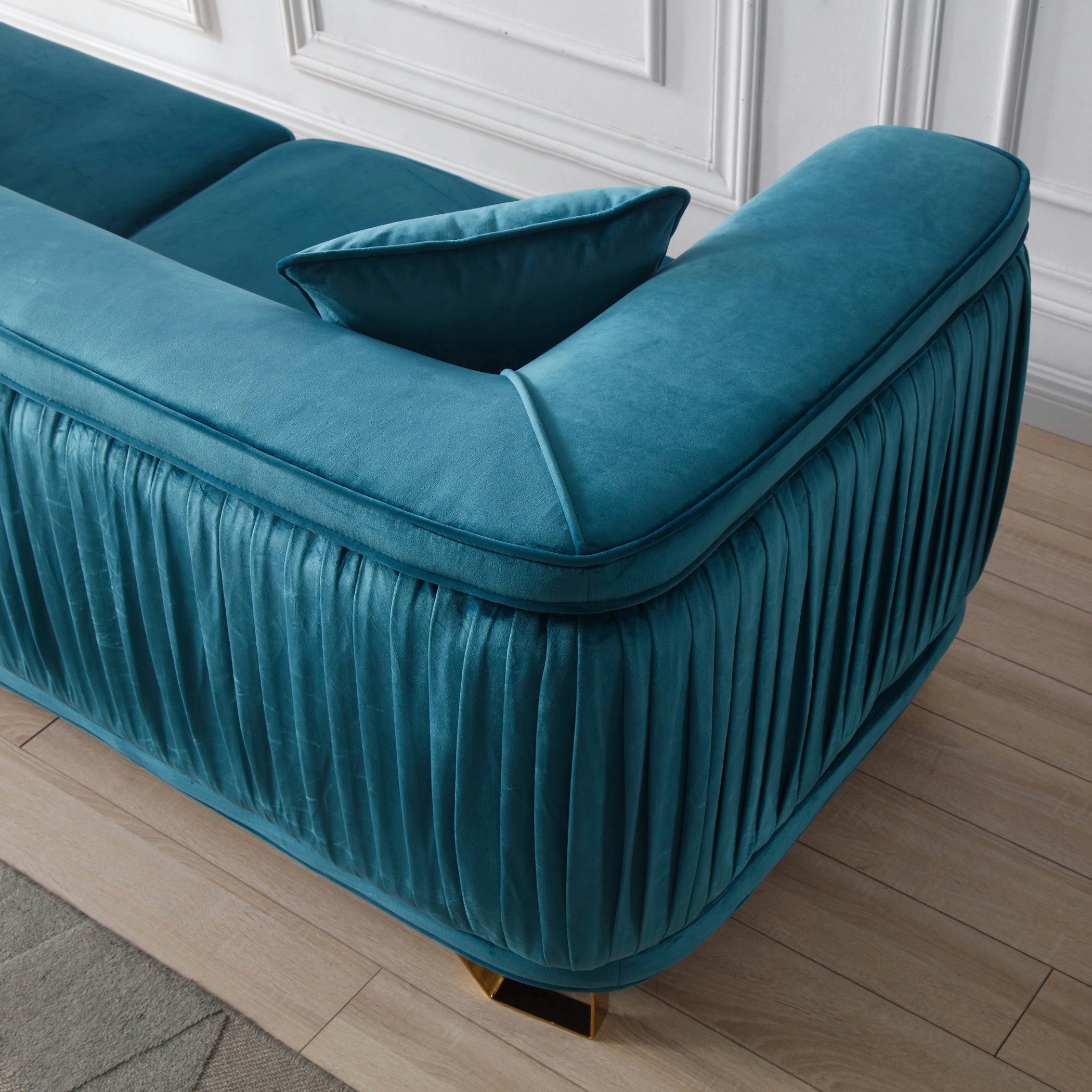 Callista 2-Seater Velvet Sofa with 2 Cushions-hbxlivingroom-sofasandarmchairs-sofas-image-12
