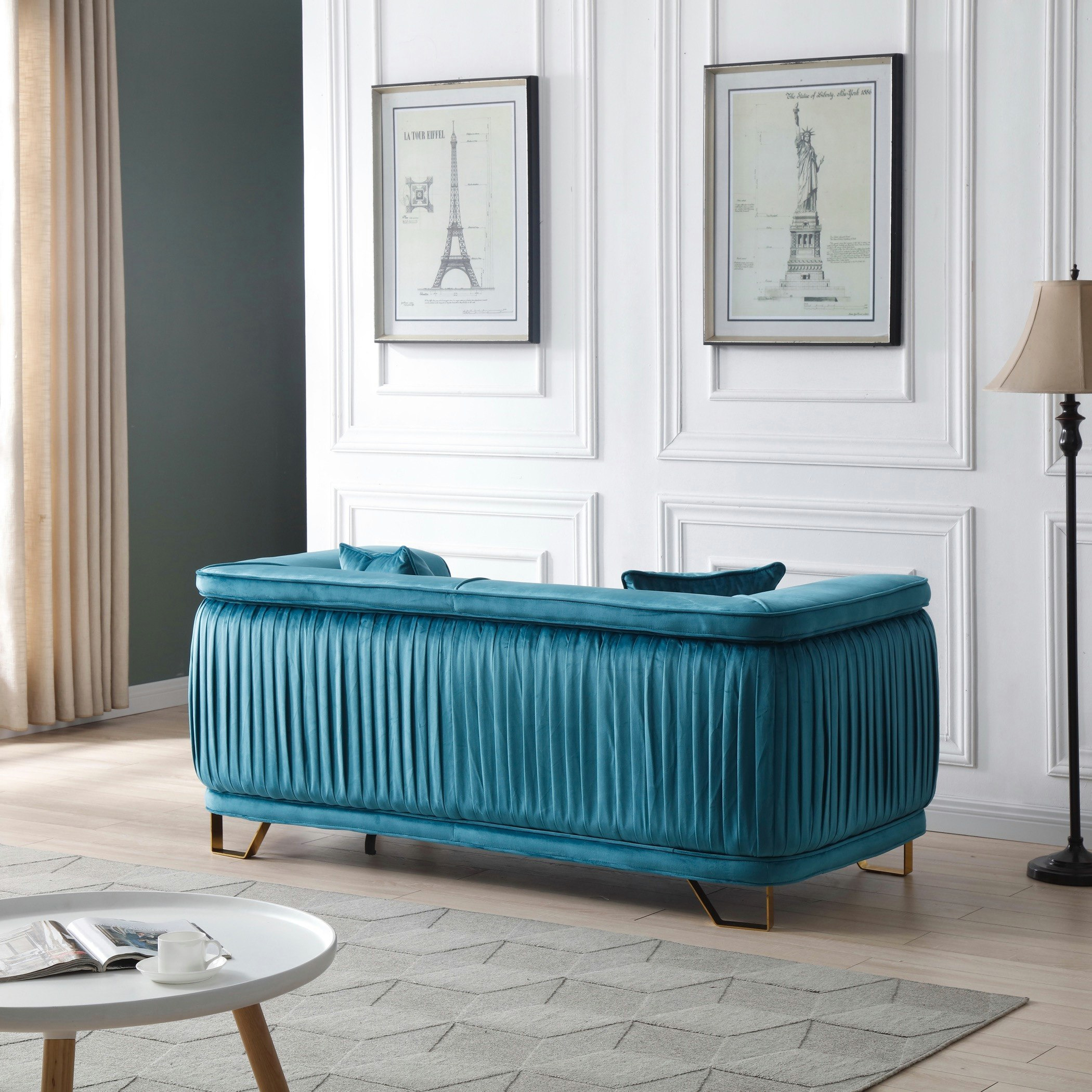 Callista 2-Seater Velvet Sofa with 2 Cushions-hbxlivingroom-sofasandarmchairs-sofas-image-3
