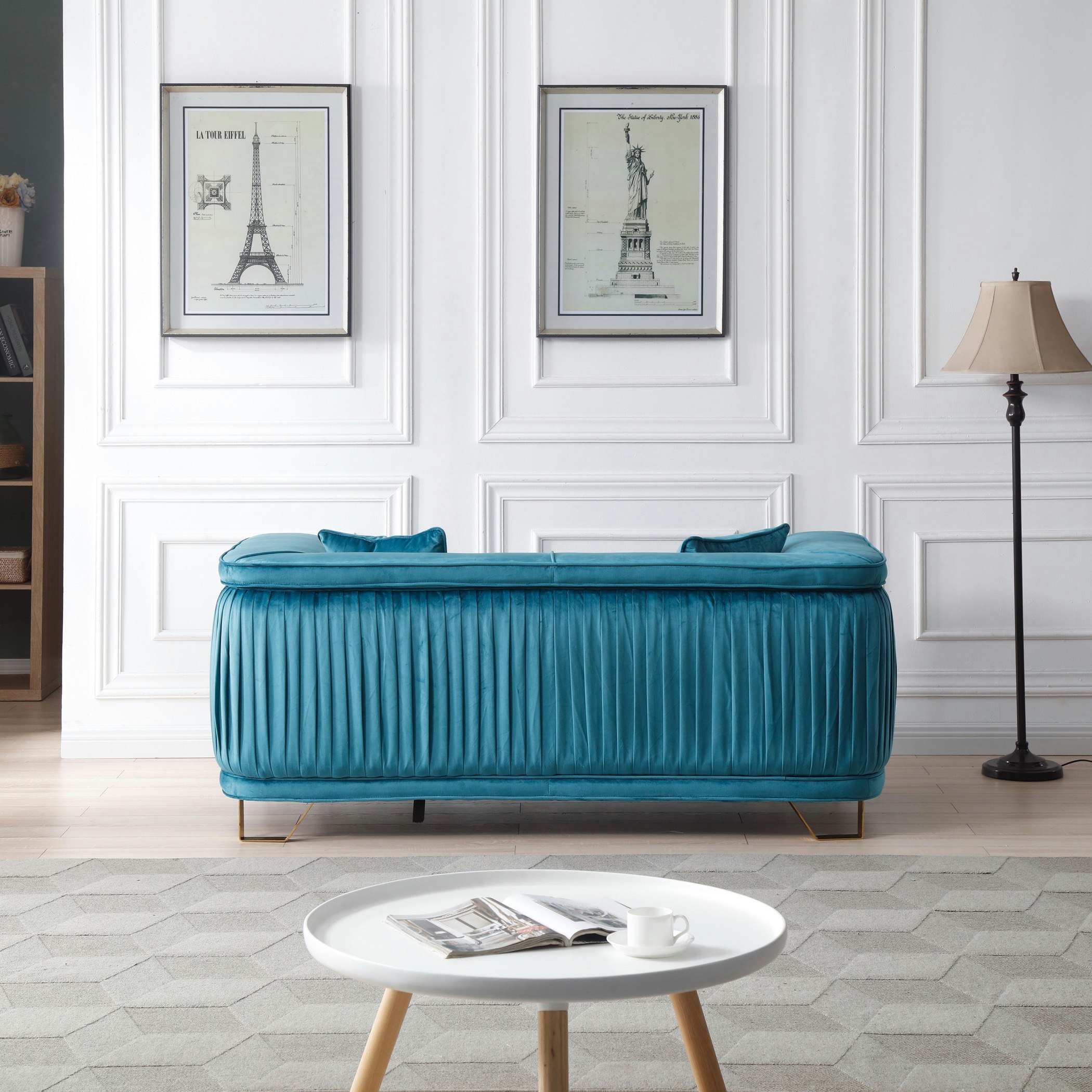 Callista 2-Seater Velvet Sofa with 2 Cushions-hbxlivingroom-sofasandarmchairs-sofas-image-4