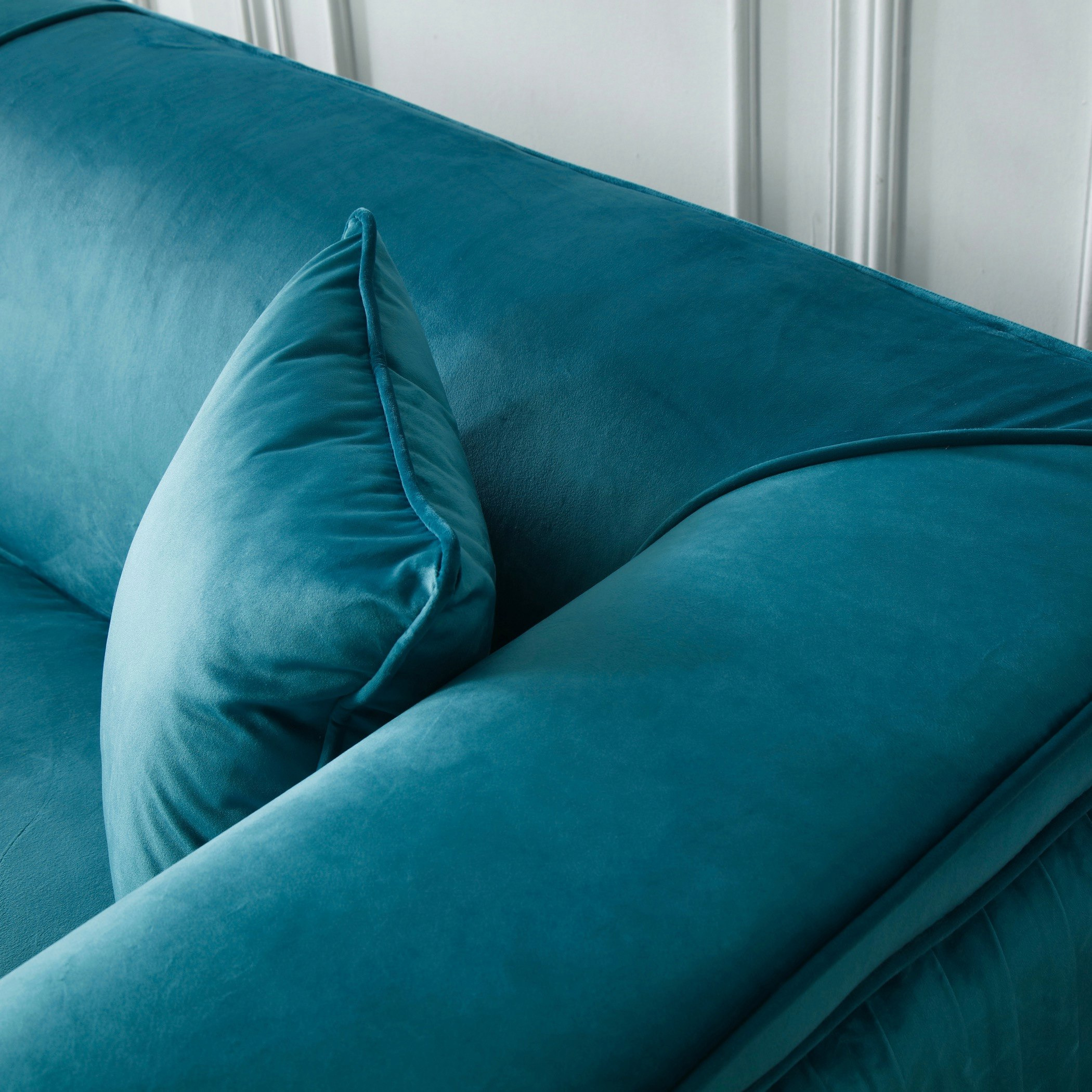 Callista 2-Seater Velvet Sofa with 2 Cushions-hbxlivingroom-sofasandarmchairs-sofas-image-9