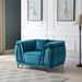 Callista 1-Seater Velvet Sofa with Cushion-Armchairs-thumbnail-1