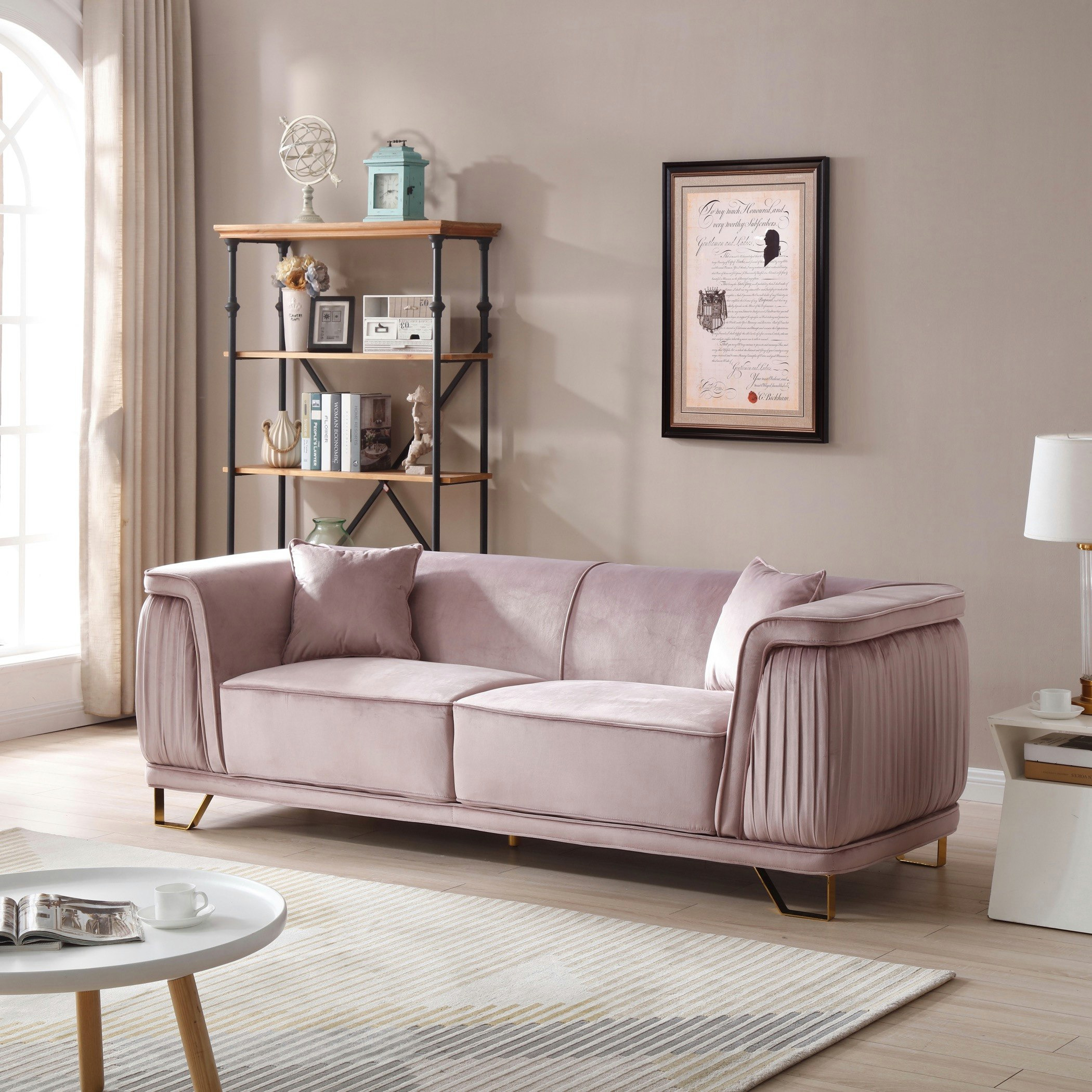 Callista 3-Seater Velvet Sofa with 2-Cushions-hbxlivingroom-sofasandarmchairs-sofas-image-2