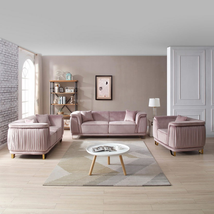 Callista 3-Seater Velvet Sofa with 2-Cushions-Sofas-image-8