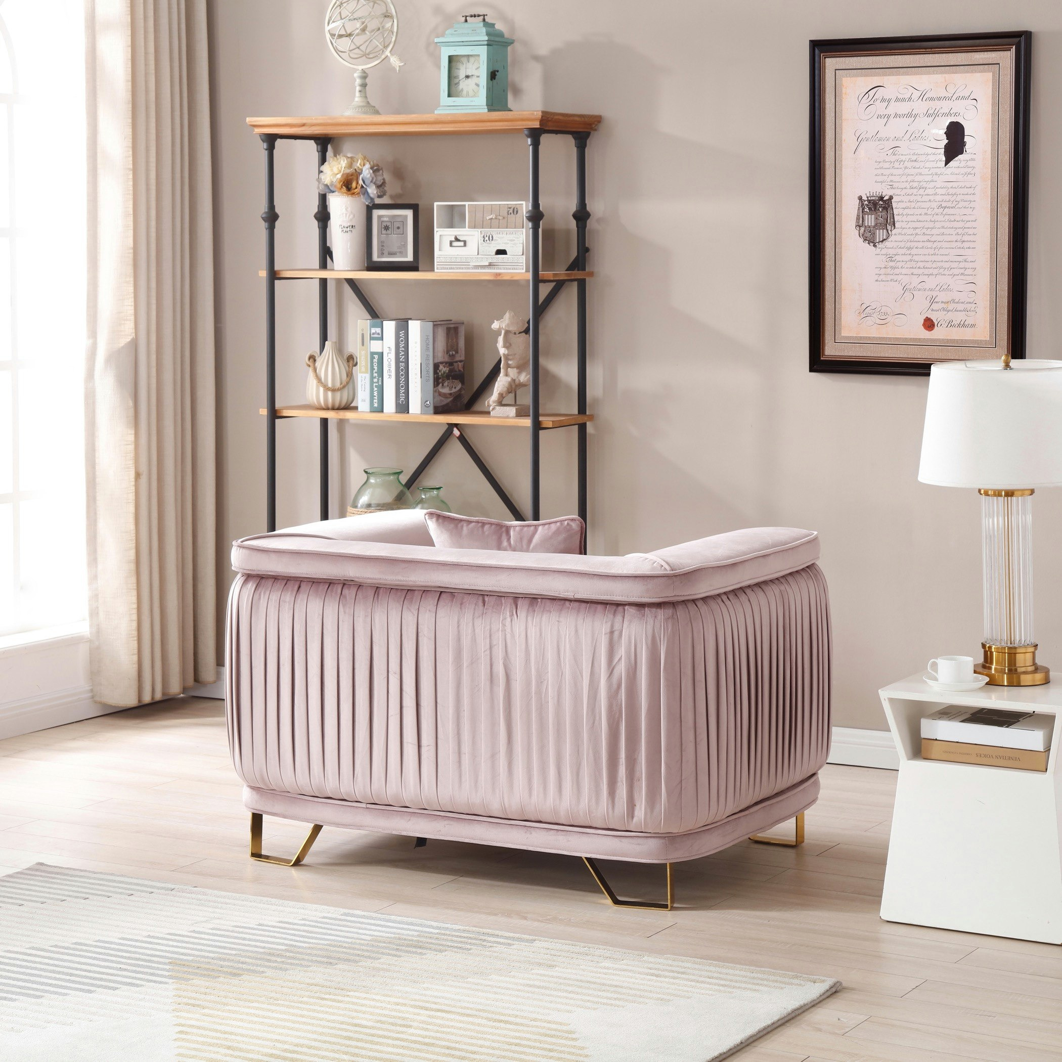 Callista 1-Seater Velvet Sofa with Cushion-hbxlivingroom-sofasandarmchairs-sofas-image-3