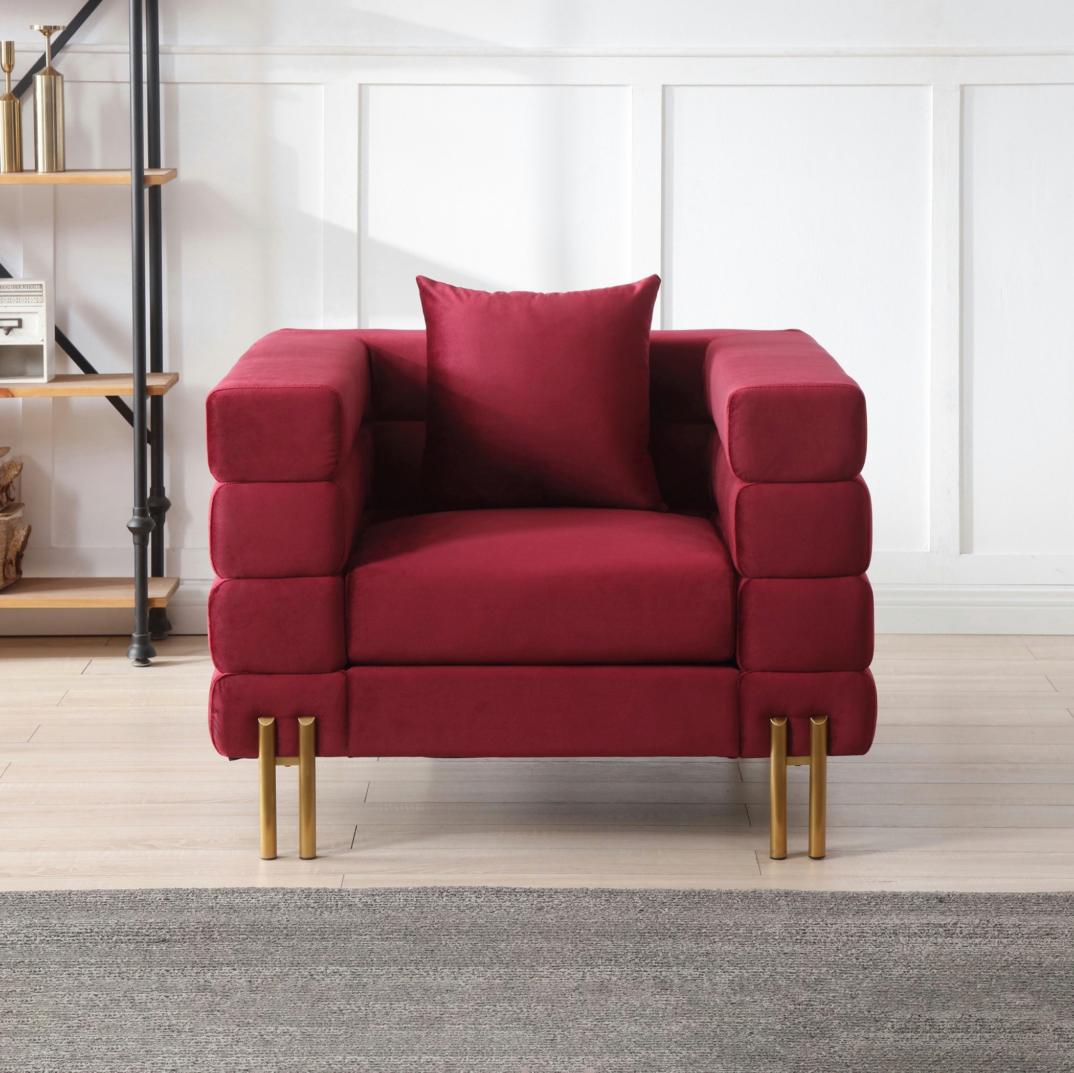 كنبة مخملية مقعد واحد مع وسادة من جوديث-hbxlivingroom-sofasandarmchairs-sofas-image-1