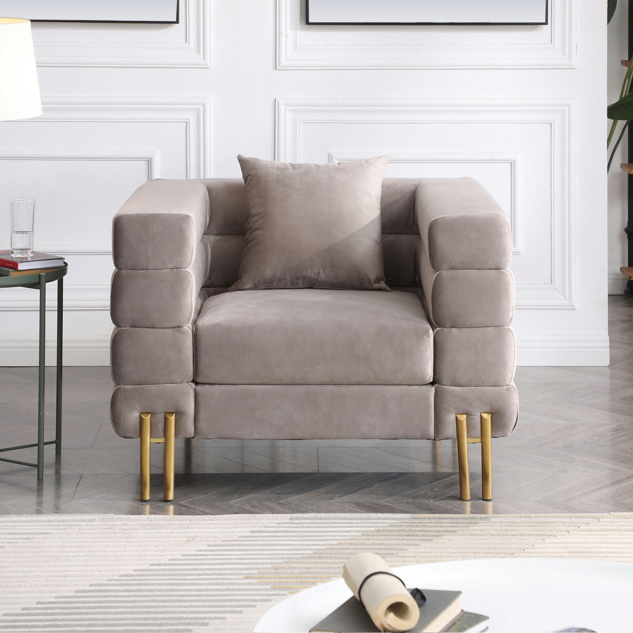 كنبة مخملية مقعد واحد مع وسادة من جوديث-hbxlivingroom-sofasandarmchairs-sofas-image-1
