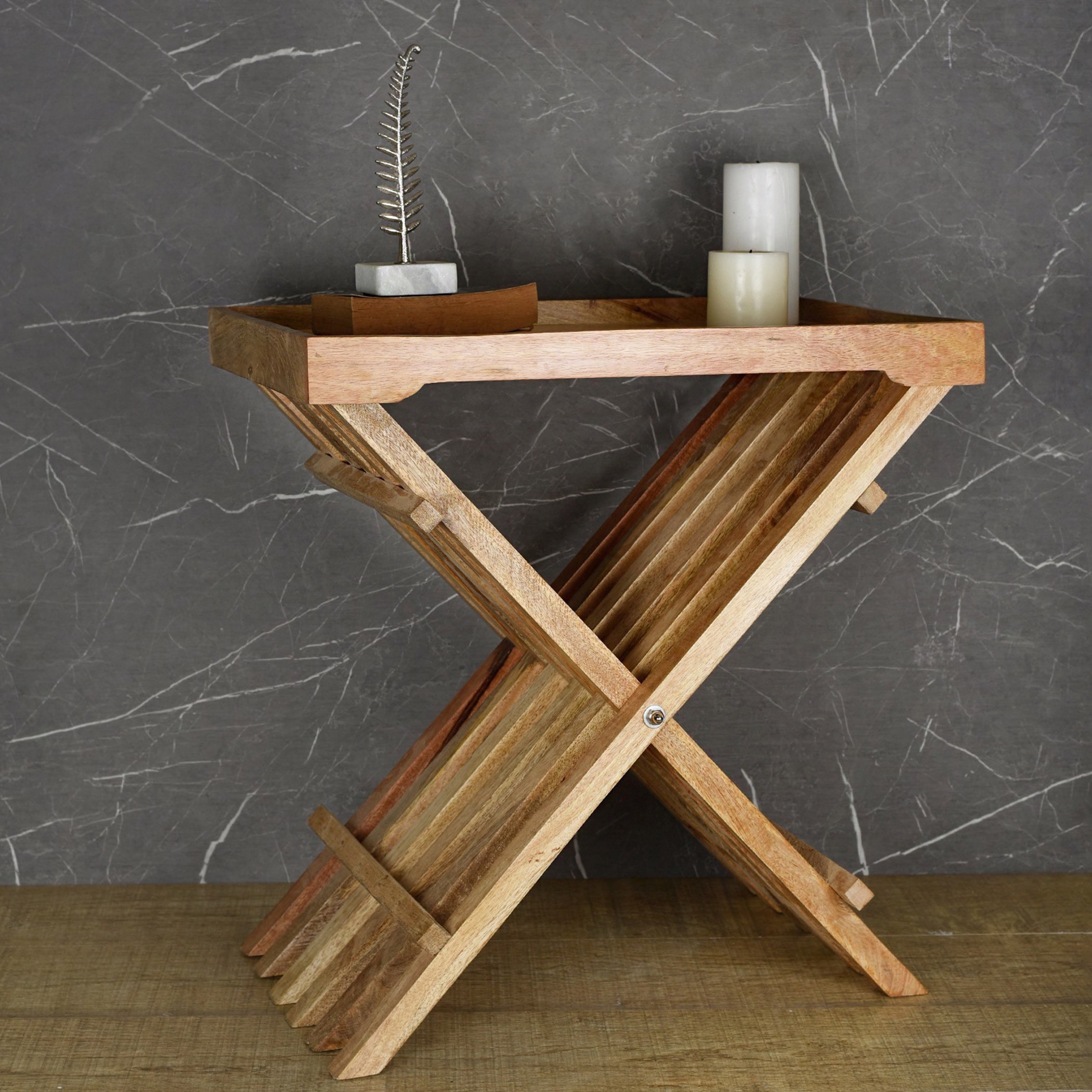 Vendra Imel Solid Wood Folding End Table-hbxfurniture-livingroom-endtables-image-1