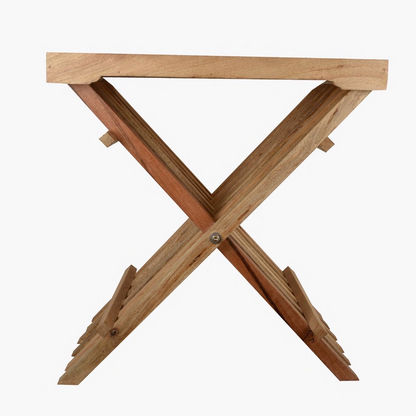 Imel Solid Wood Folding End Table