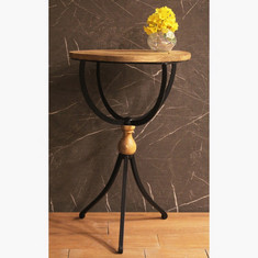 Enn Spindle Solid Wood End Table