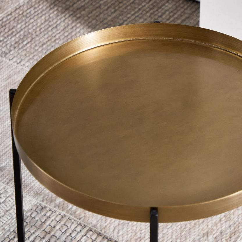 Masai Brass Folding Table-End Tables-image-3