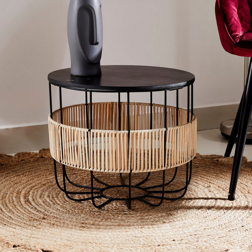 Craige Round End Table-End Tables-image-0