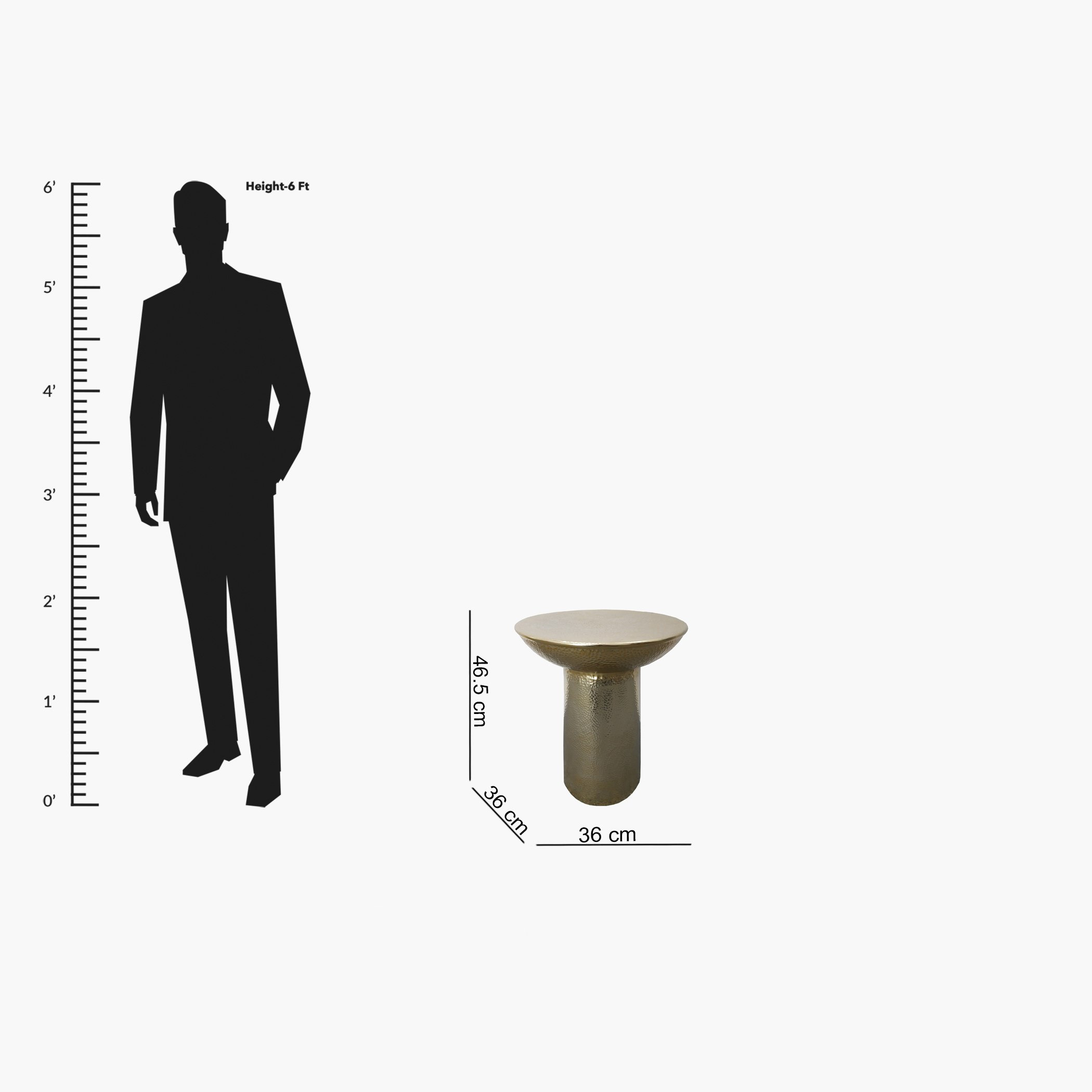 Bales Brass Round End Table-hbxfurniture-livingroom-endtables-image-2