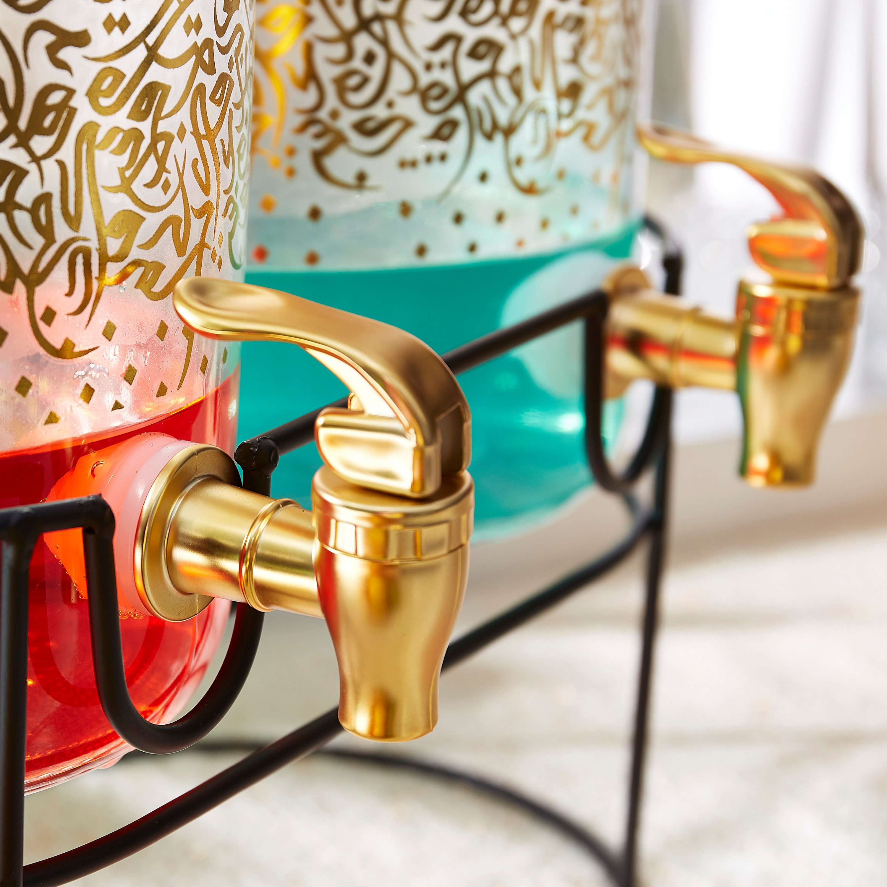 طقم موزع مشروبات مزدوج مع حامل - 3.7 لتر-hbxhomeware-hbxkitchen-image-3