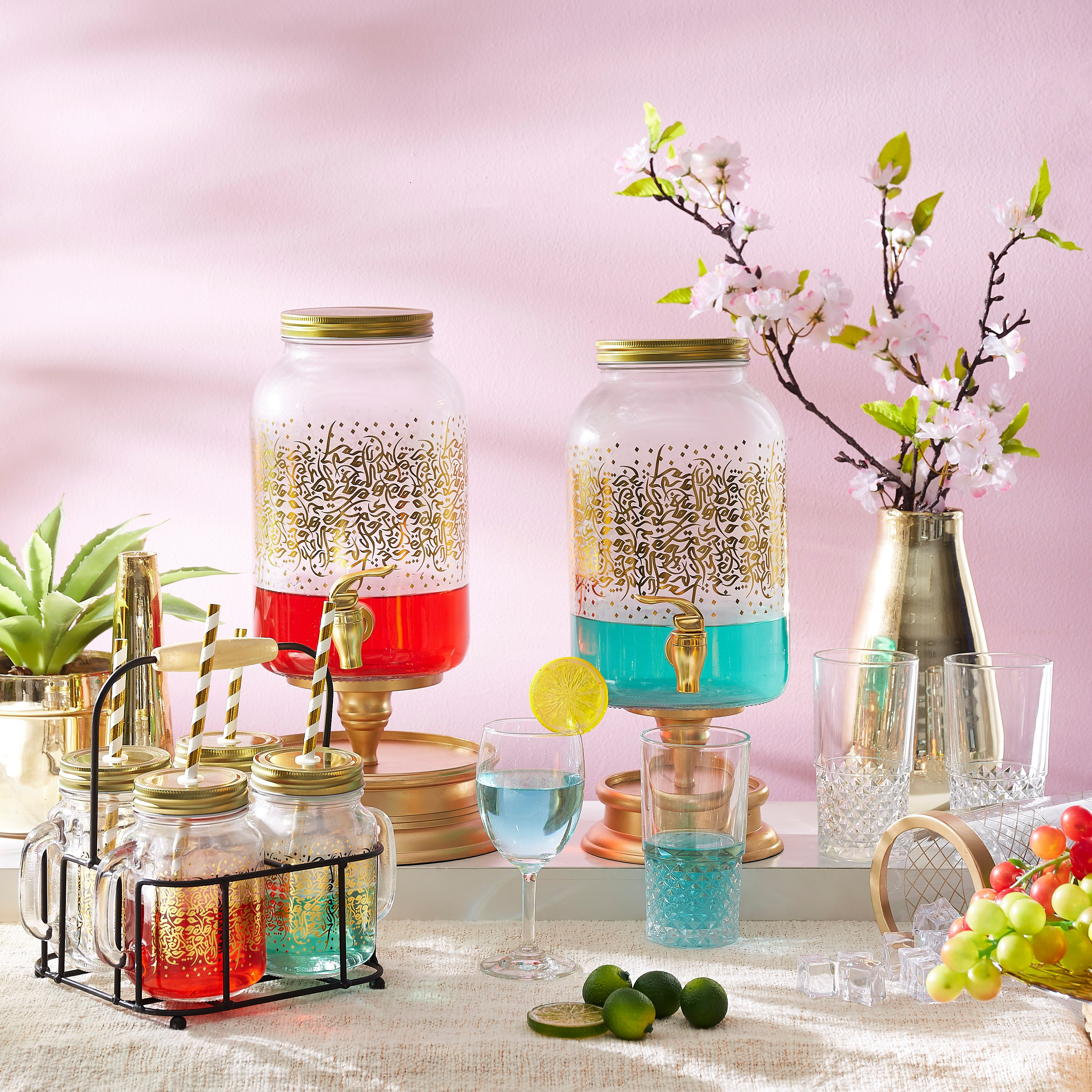 طقم برطمانات ماسون 4 قطع مع حامل من كاليجرافي - 450 مل-hbxhomeware-hbxkitchen-image-5