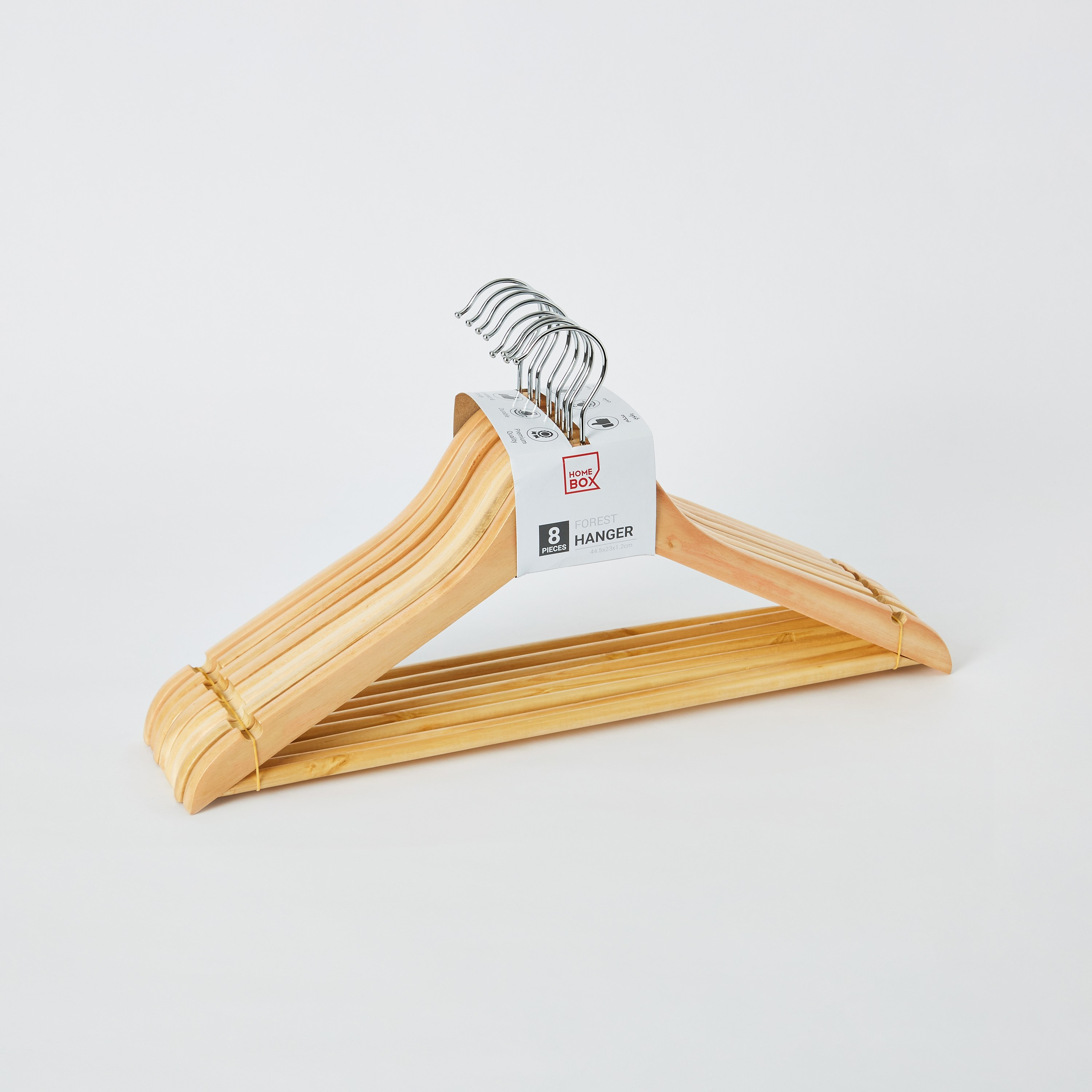 علّاقات خشبية من فوريست - طقم من 8 قطع-hbxhomeware-bathandlaundry-clothesdryingracks-image-6