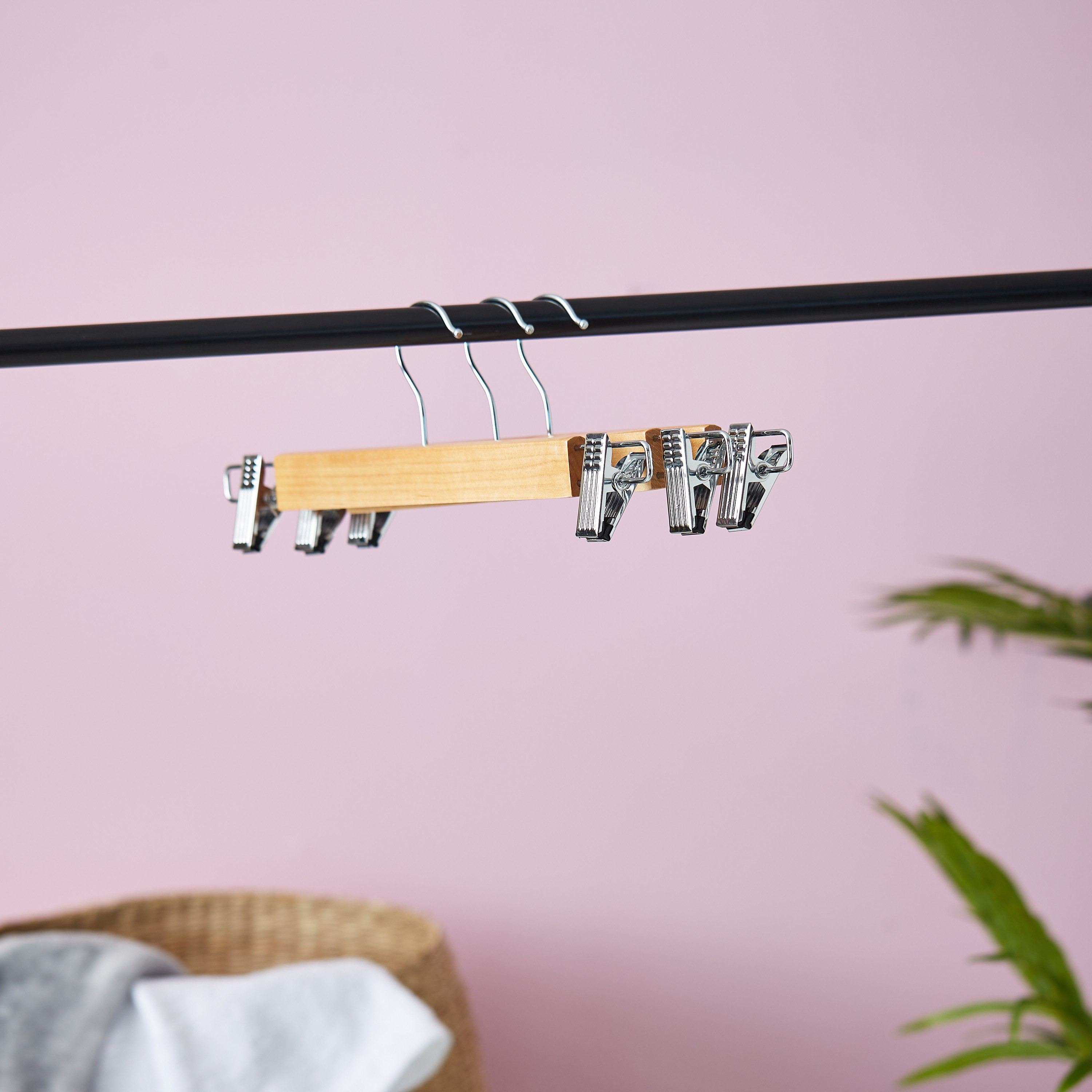 Forest Wooden Trouser Hanger - Set of 3-hbxhomeware-bathandlaundry-clothesdryingracks-image-1