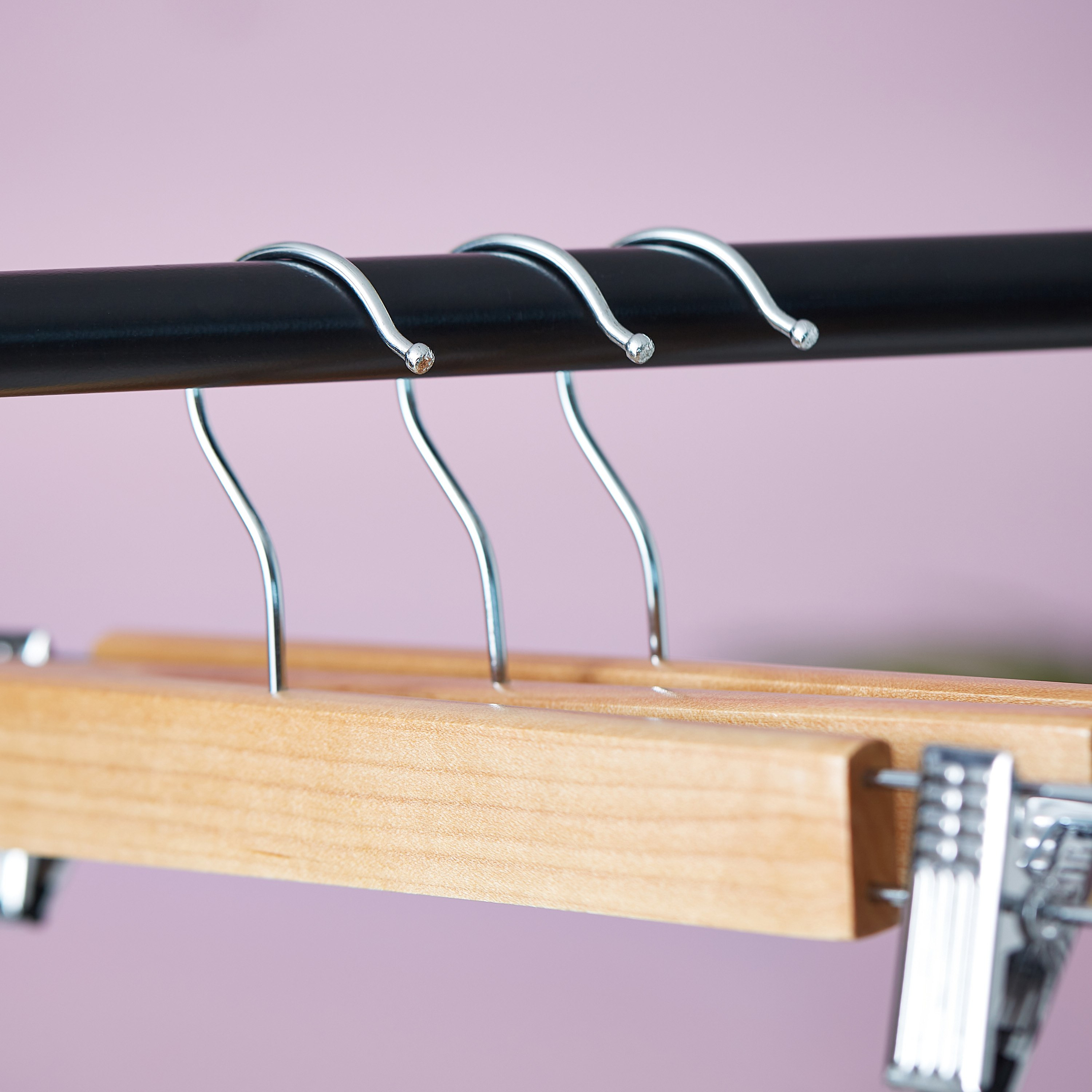 Forest Wooden Trouser Hanger - Set of 3-hbxhomeware-bathandlaundry-clothesdryingracks-image-2