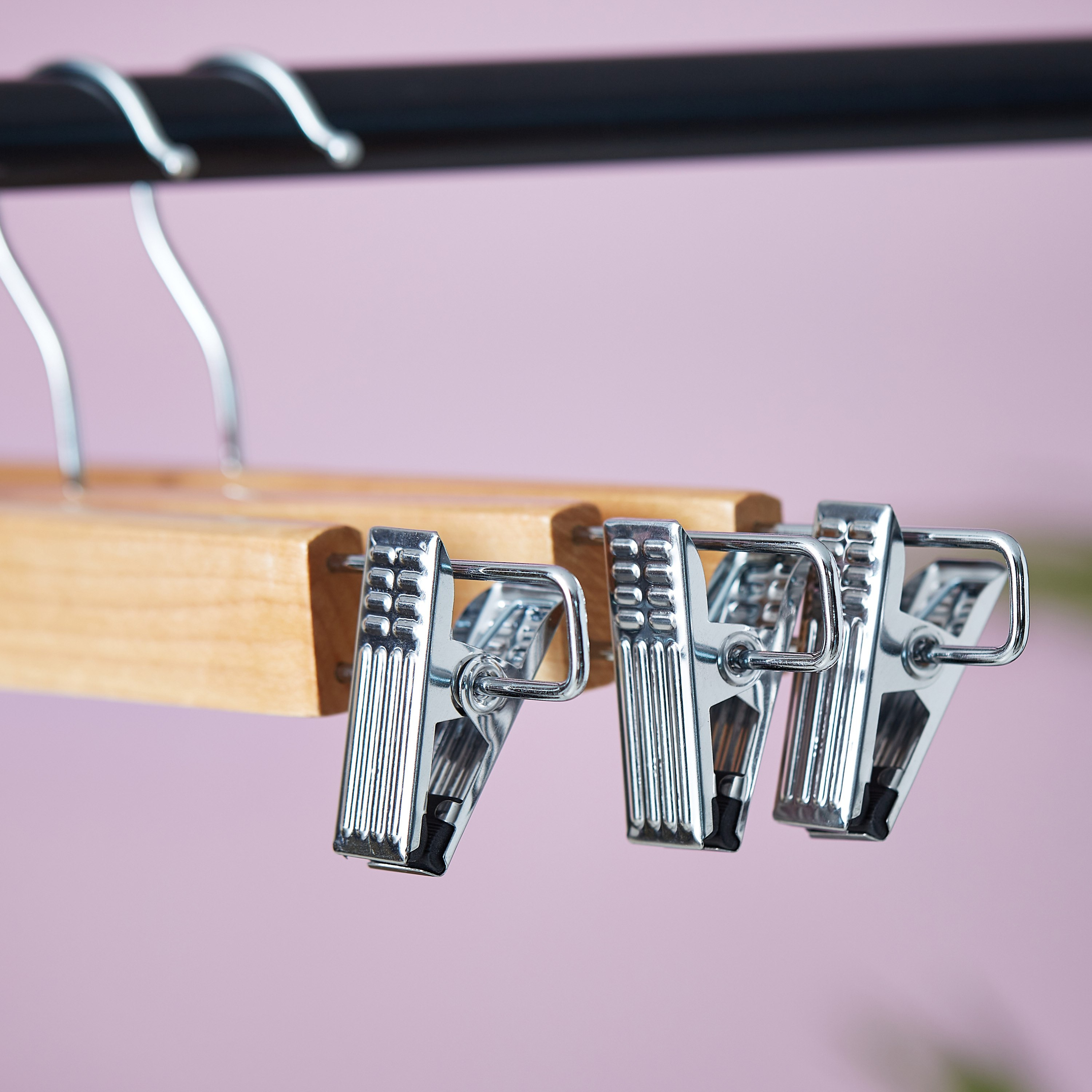 Forest Wooden Trouser Hanger - Set of 3-hbxhomeware-bathandlaundry-clothesdryingracks-image-3