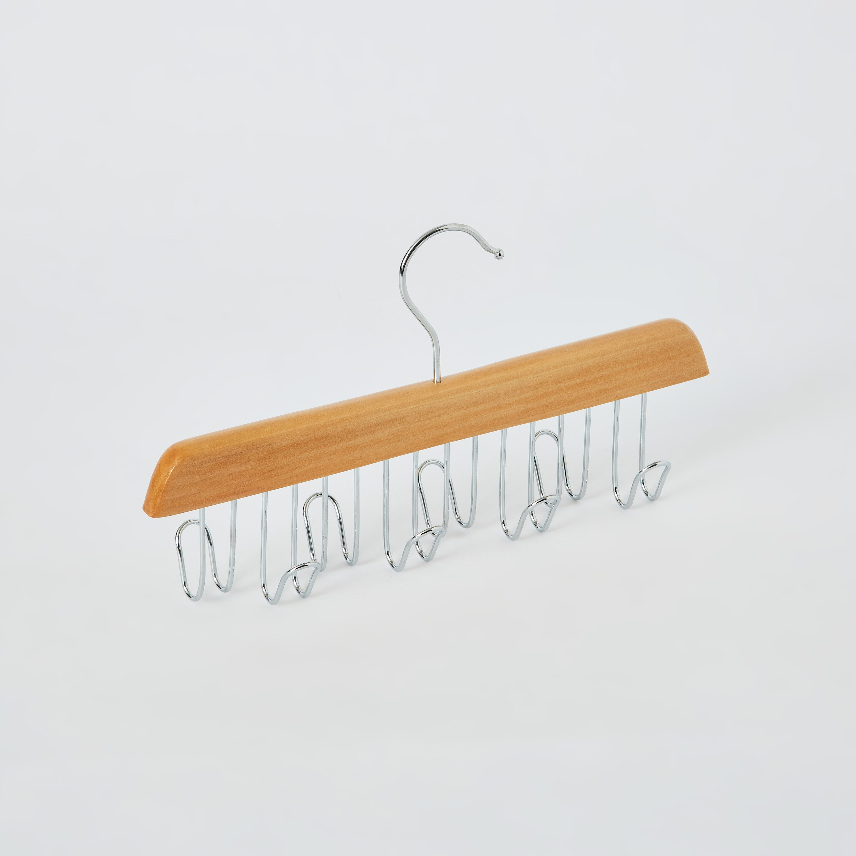 رفّ خشب للأحزمة وربطات العنق بـ 8 خُطافات من فوريست-hbxhomeware-bathandlaundry-clothesdryingracks-image-4