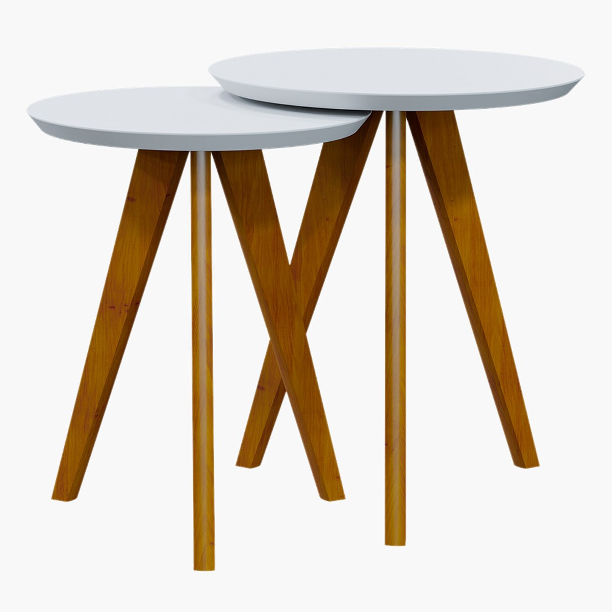 طقم طاولة جانبية مستديرة قطعتين من دومينو-hbxfurniture-livingroom-endtables-image-2