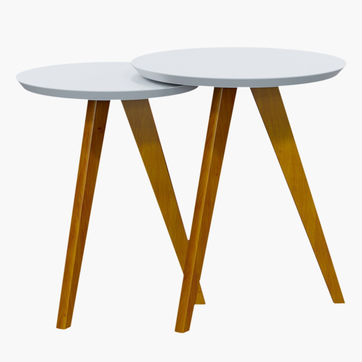 طقم طاولة جانبية مستديرة قطعتين من دومينو-hbxfurniture-livingroom-endtables-image-3