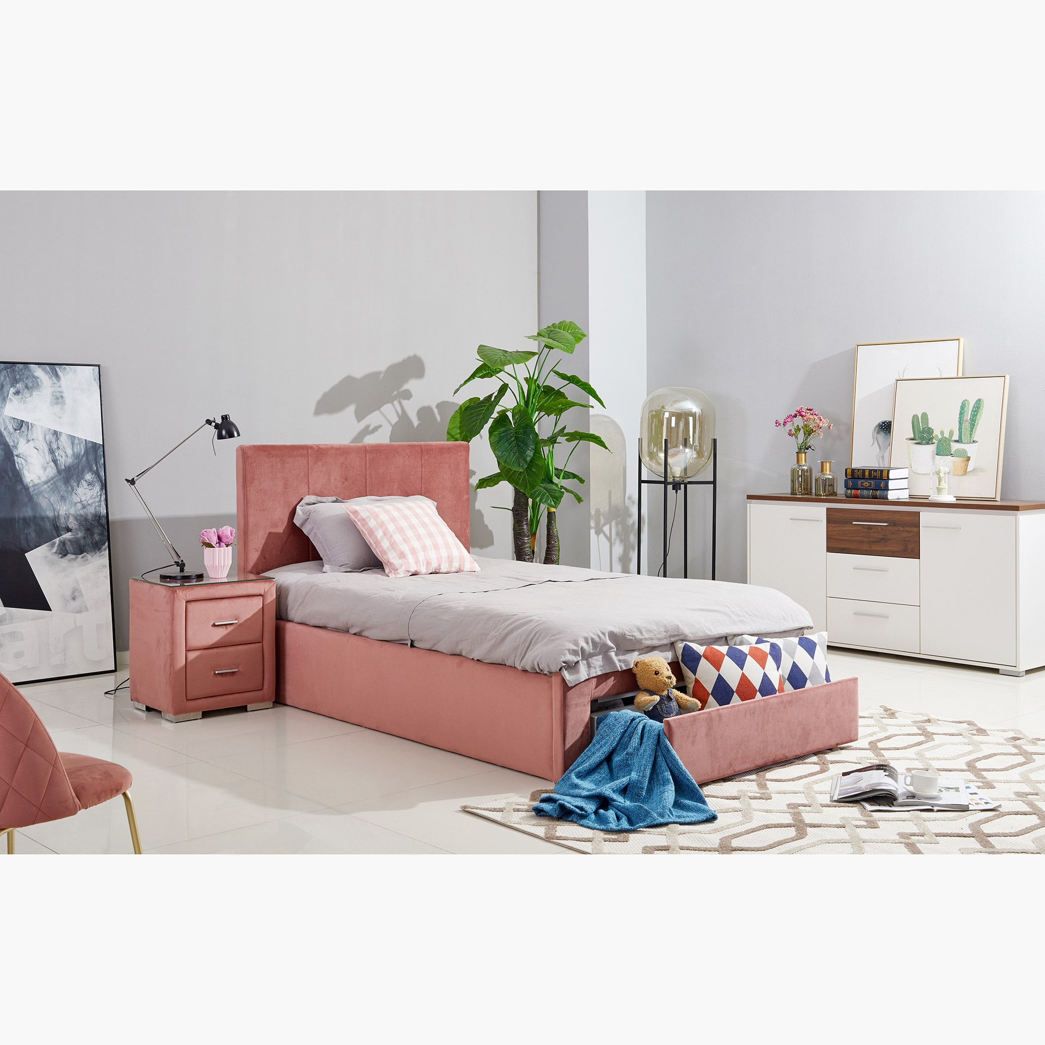 سرير توين منجّد بدرج - هالمستاد من موڤو - 120×200 سم-hbxfurniture-kidsroom-kidsroomsets-twin-image-8