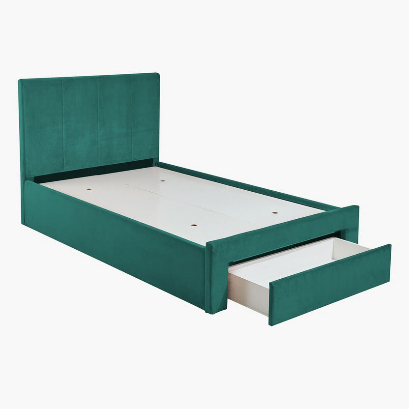 Halmstad Upholstered Twin Bed with Drawer - 120x200 cm-Twin-image-3