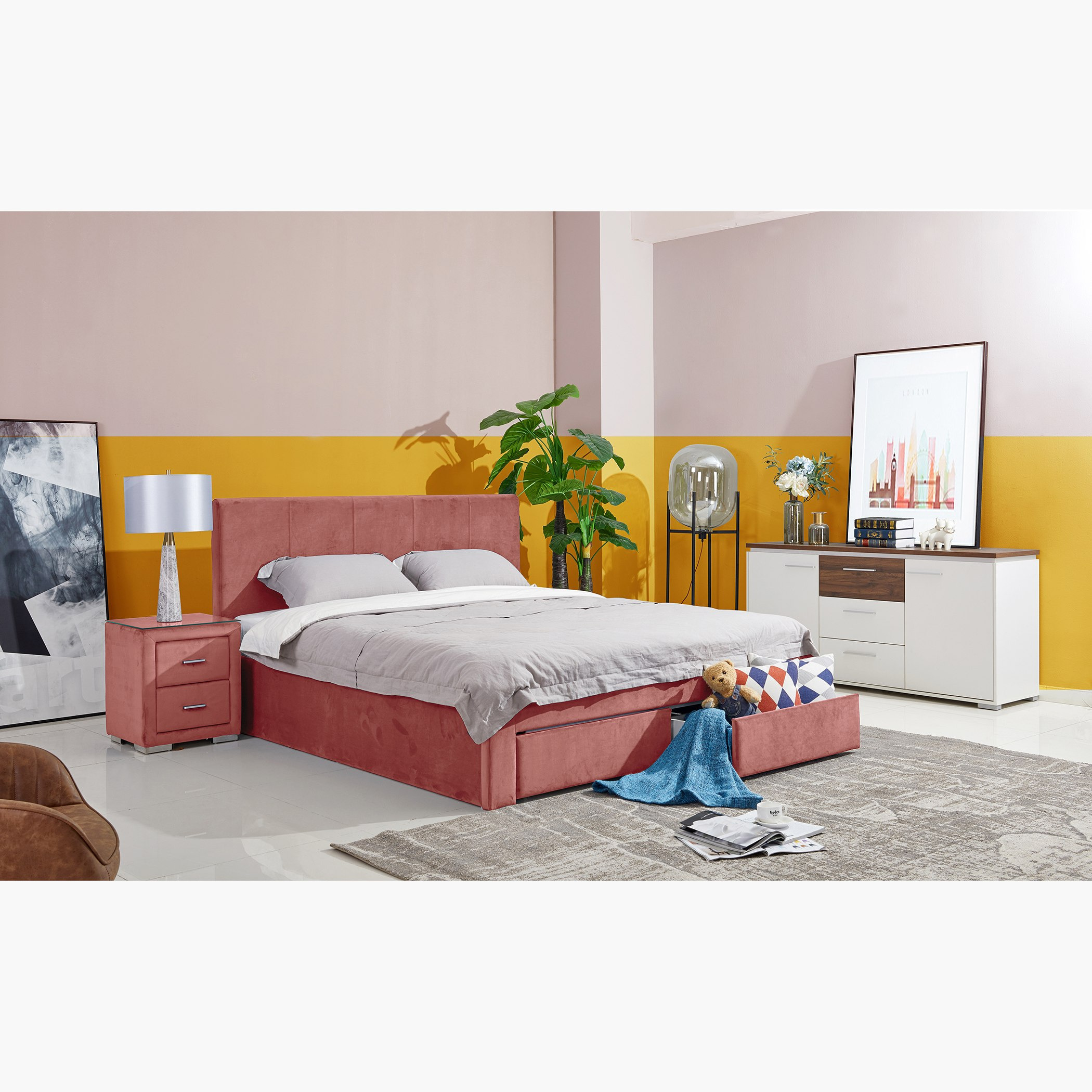 سرير كينج منجد بدرجين - هالمستاد من موڤو - 180x200 سم-hbxfurniture-bedsandbedsets-beds-king-image-7