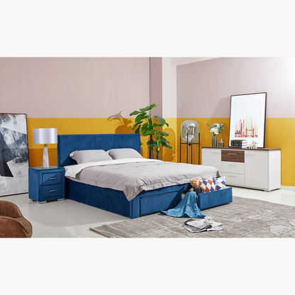 Halmstad King Upholstered Bed with 2 Drawers - 180x200 cm-King-image-6