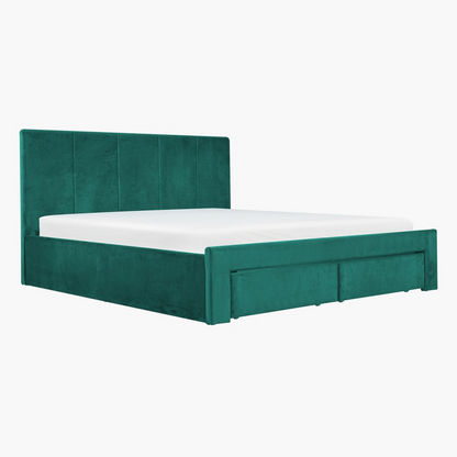 Halmstad King Upholstered Bed with 2 Drawers - 180x200 cms
