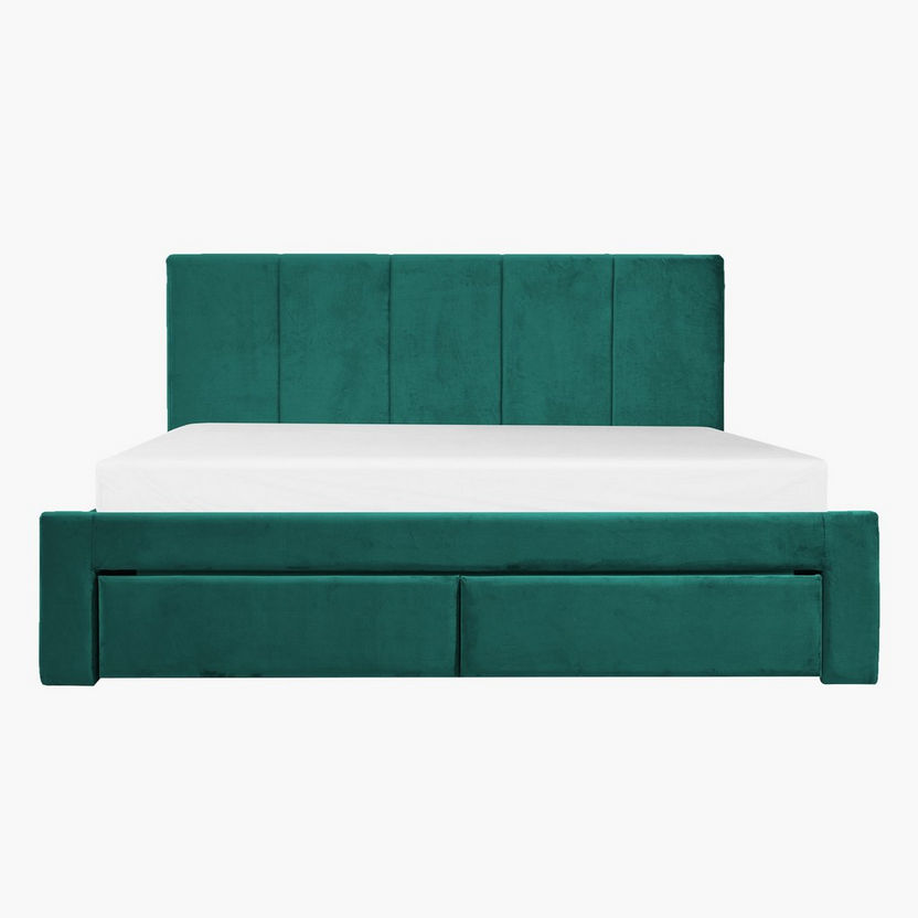 Halmstad King Upholstered Bed with 2 Drawers - 180x200 cm-Beds-image-2