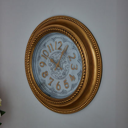 Tavern Wall Clock with Embossed Border - 51 cms