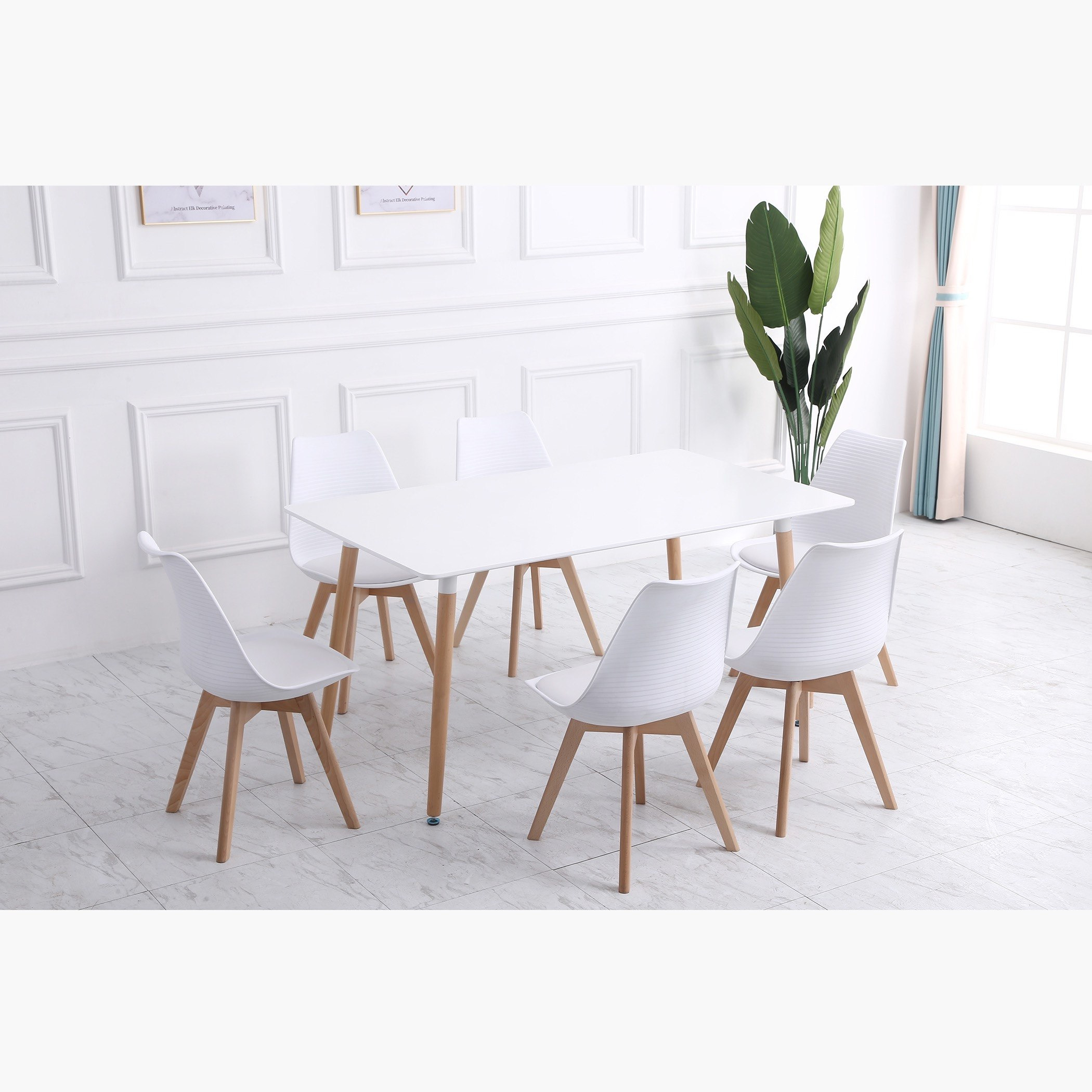 طقم سفرة 6 مقاعد من ألفا-hbxfurniture-diningtablesandsets-diningsets-sixseater-image-1