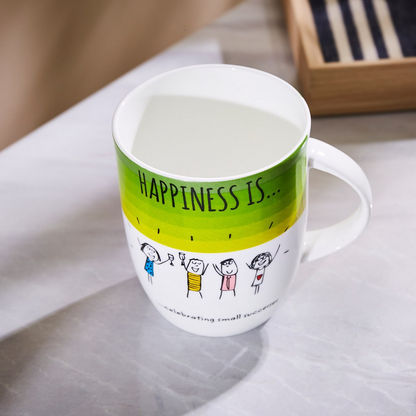 Happiness is Celebrating Small Success Mug - 350 ml