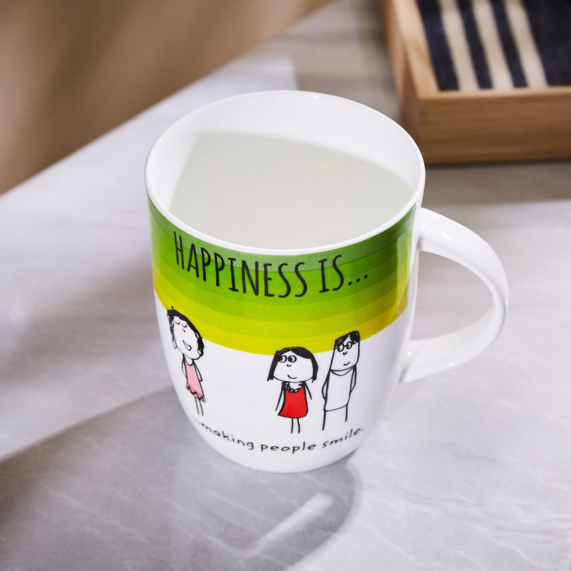 Happiness Is Making People Smile Mug - 350 ml-Coffee and Tea Sets-image-1