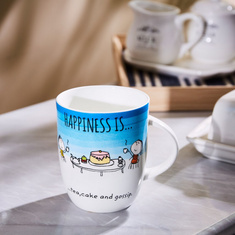 Happiness Is Tea Cake and Gossip Mug - 350 ml