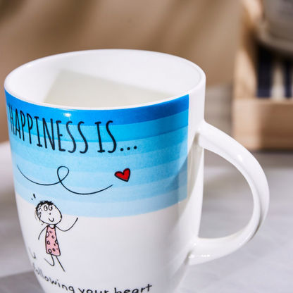 Happiness Is Following Your Heart Mug - 350 ml