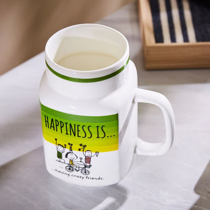 Happiness Is Having Crazy Friends Mug - 350 ml
